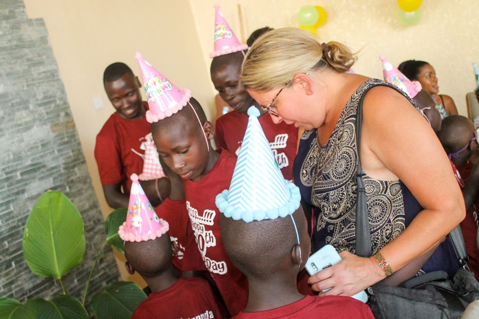 Volunteer in an orphanage